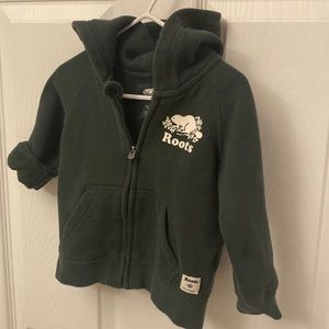 Baby - Roots zip hoodie, forest green. Size XL (18-24)